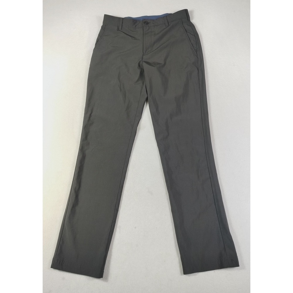 IZOD Golf Pants Mens 32 Black Stretch Microfiber Chino Casual Office Performance
